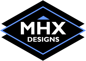 black mhx designs logo