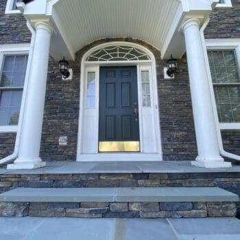 Entryway view of a home after installation of new siding Harleysville, PA