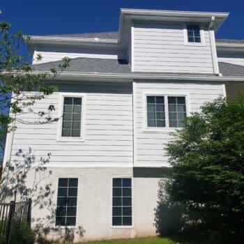 James hardie siding on the side of a home in Ottsville, PA