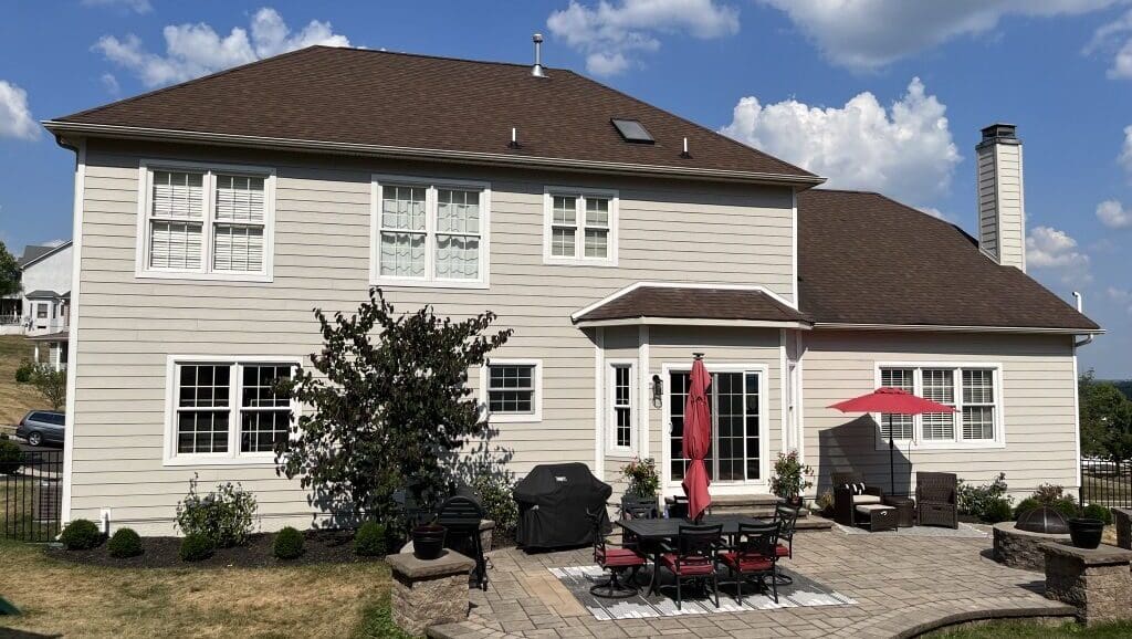 Home in Chalfont, PA with new James Hardie Board Siding